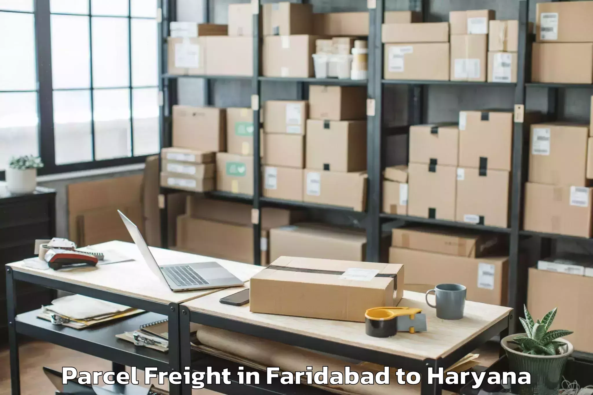 Trusted Faridabad to Sahara Mall Parcel Freight